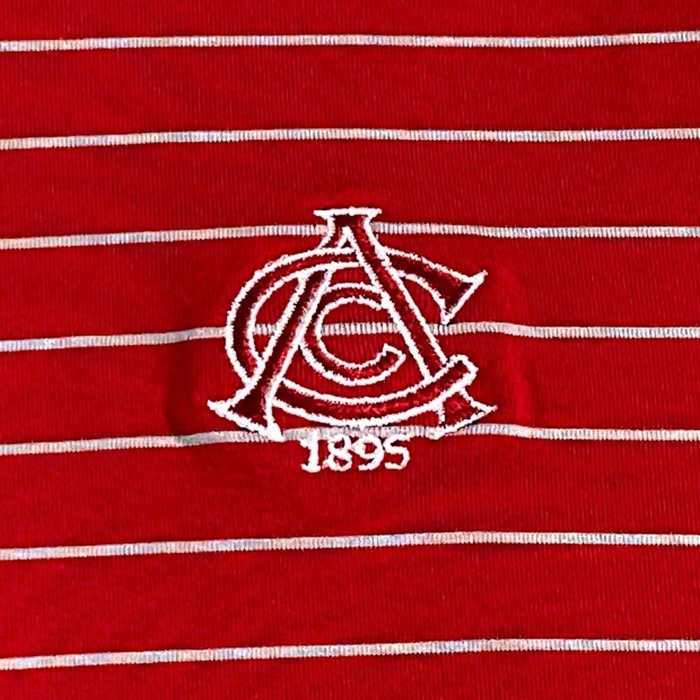 Peter Millar Shirt Mens XL Red White Stripe Jersey Comfort Performance Golf - Picture 12 of 16
